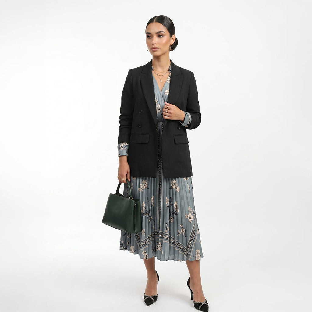 Black Buttoned Blazer