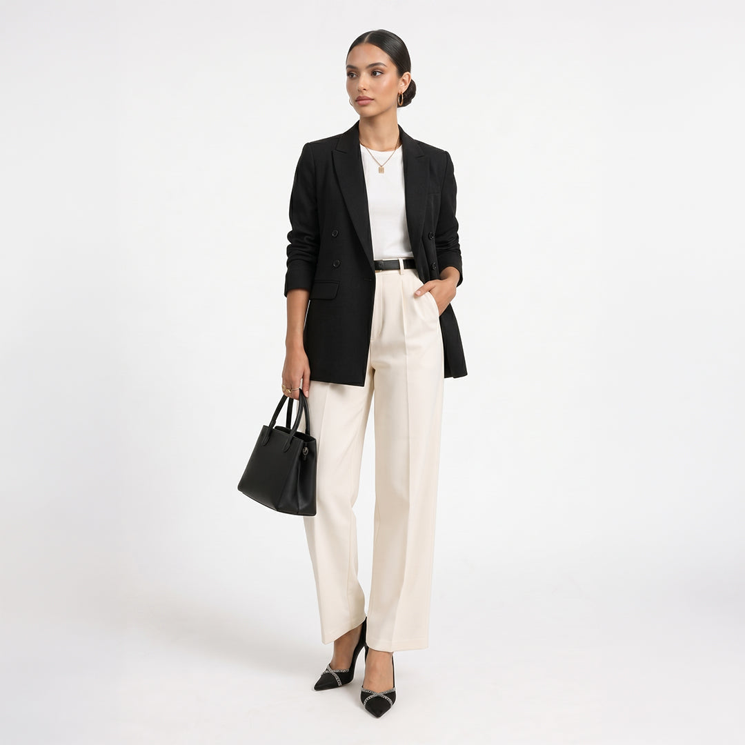 Black Buttoned Blazer
