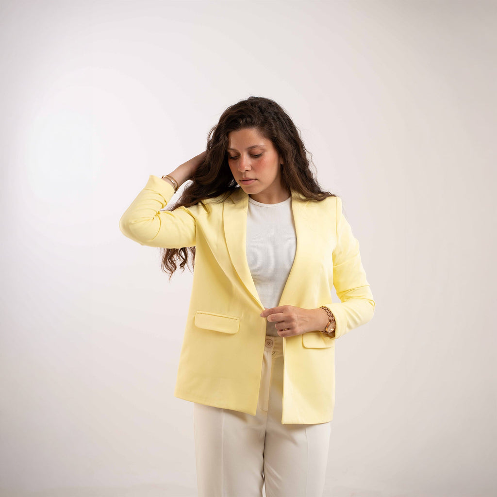 Bright Yellow Blazer