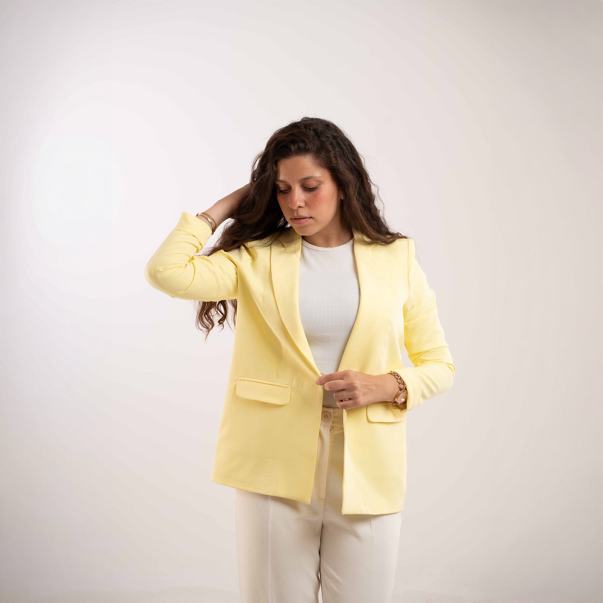 Bright Yellow Blazer