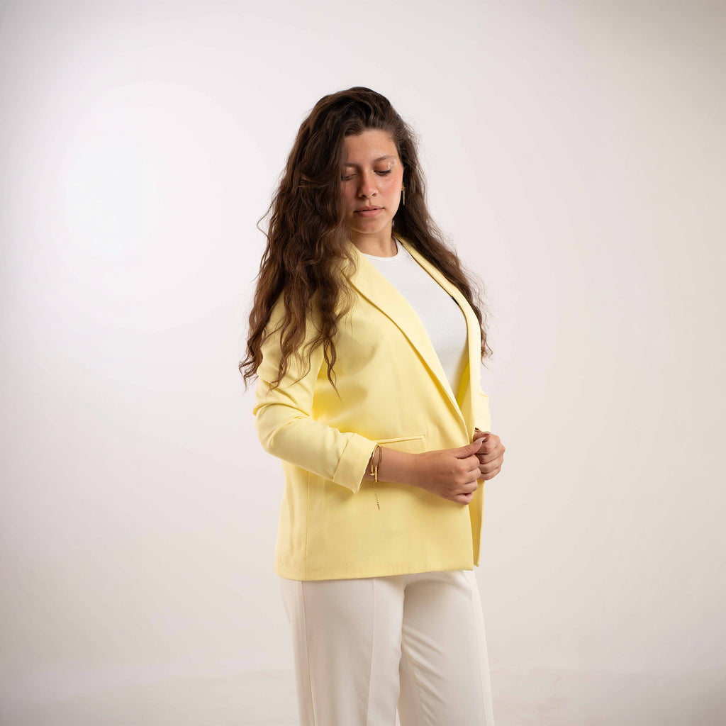 Bright Yellow Blazer