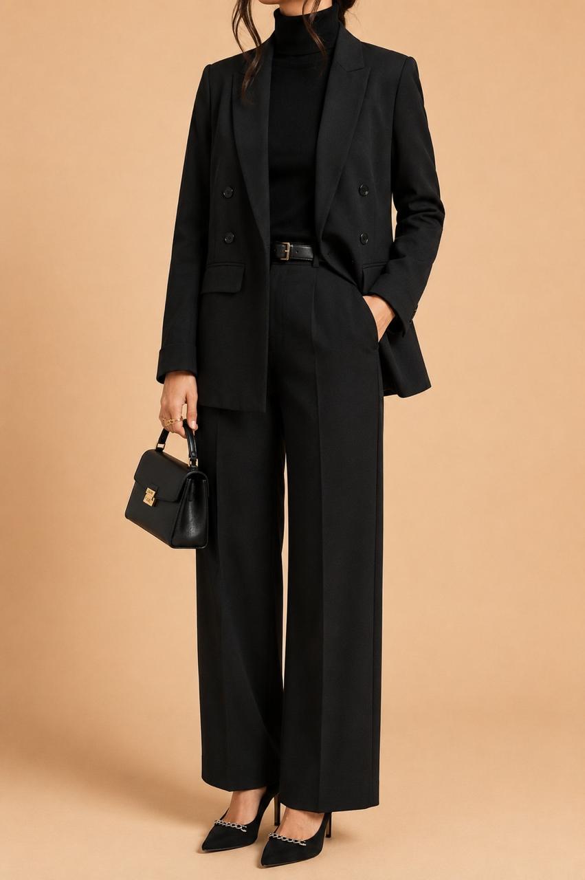 Black Buttoned Blazer