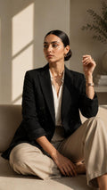 Black Buttoned Blazer