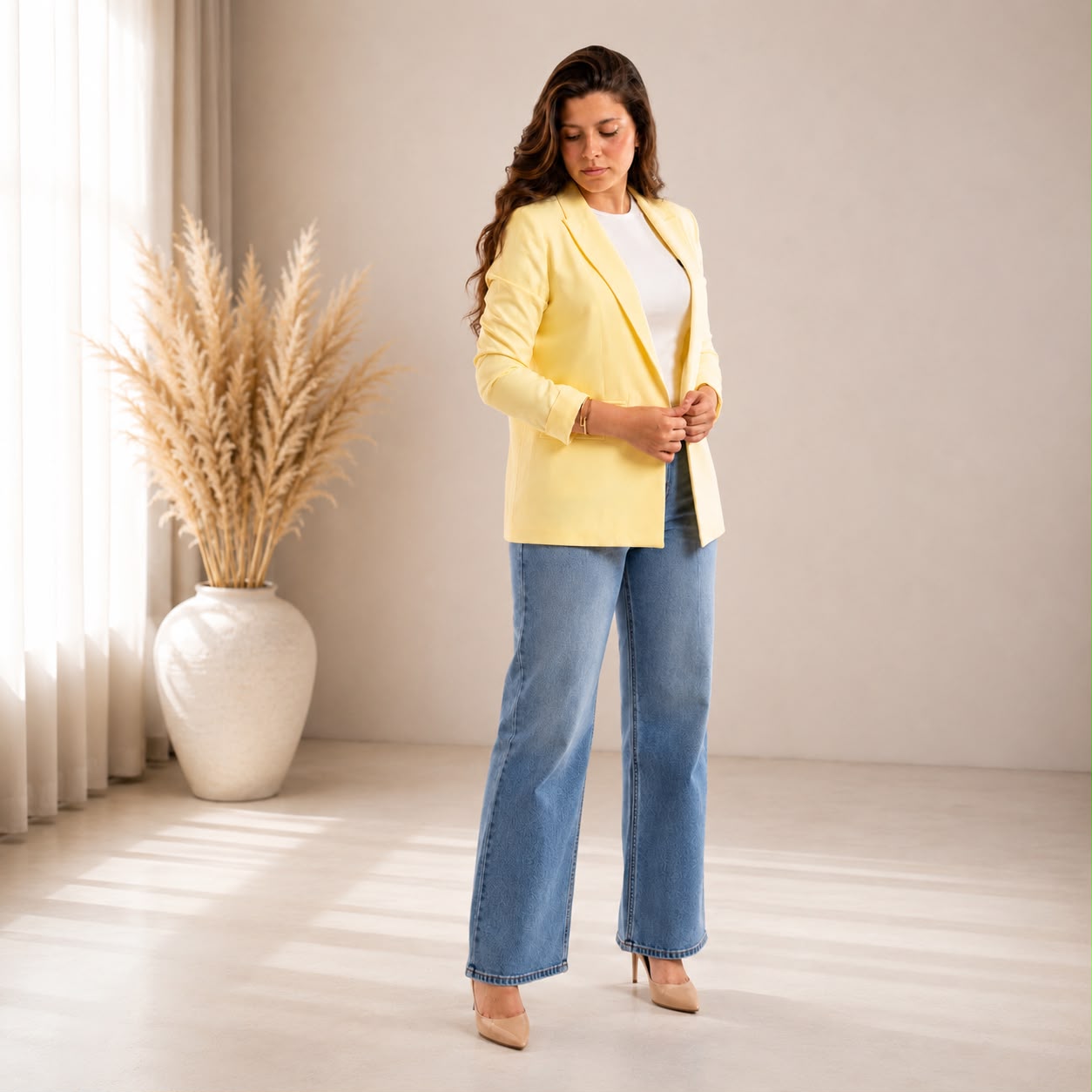 Bright Yellow Blazer